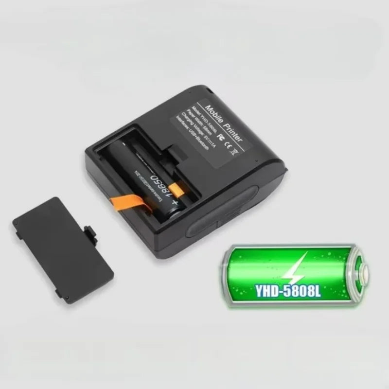 58mm Mini Portable Bluetooth Thermal Printer Wireless Receipt Ticket Bill Printers for Android iOS Laptop Windows POS Terminal