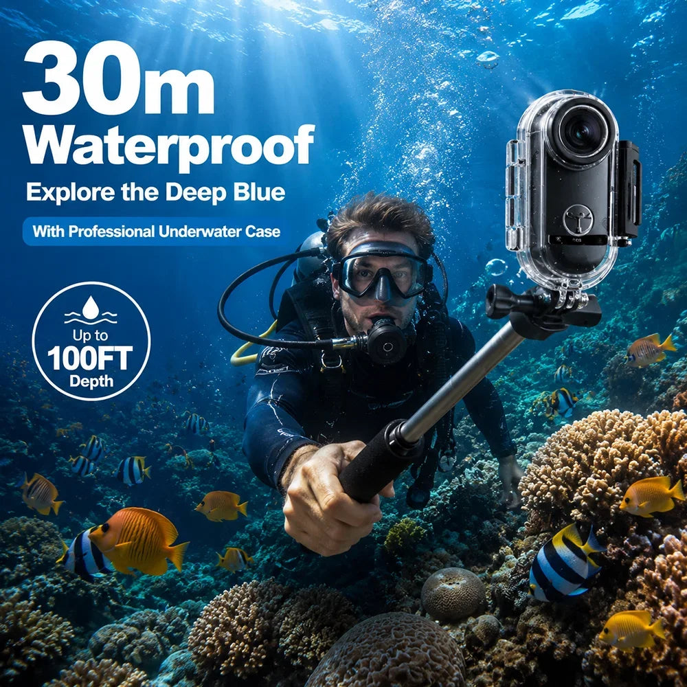 New Mini 4K/1080P HD WiFi Sports Camera 1080P POV Vlog Recorder Magnetic Mount for Helmet Motorcycle Bicycle Daily Vlogging