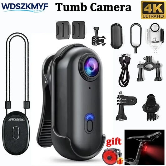 New Mini 4K/1080P HD WiFi Sports Camera 1080P POV Vlog Recorder Magnetic Mount for Helmet Motorcycle Bicycle Daily Vlogging